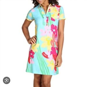 NWT Lilly Pulitzer Floral Short Sleeve Carolyn Dress